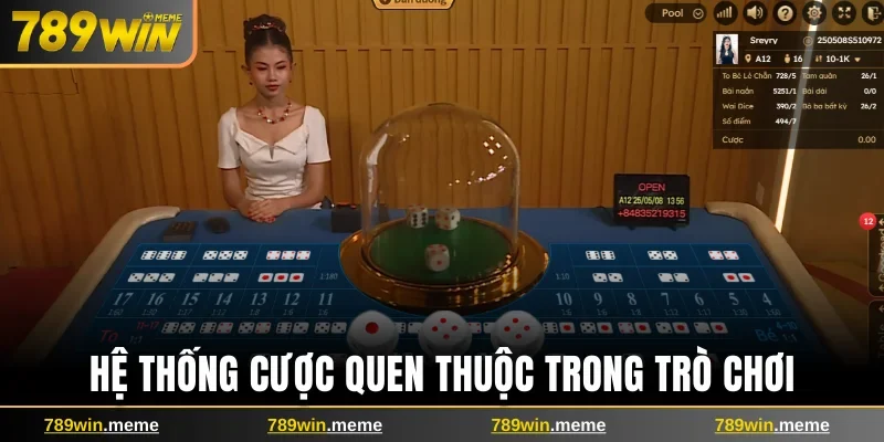 Hệ thống cược quen thuộc trong trò chơi