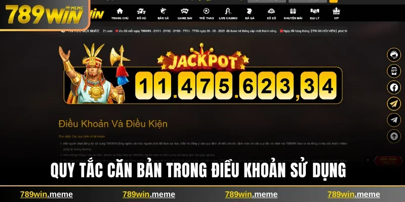 Quy tắc căn bản trong điều khoản sử dụng