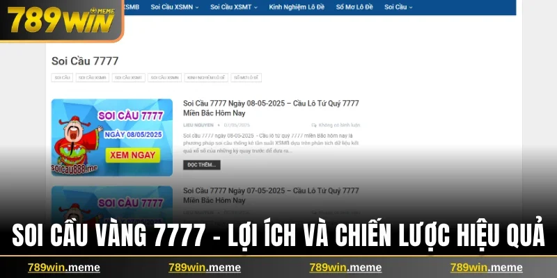 Soi cầu vàng 7777