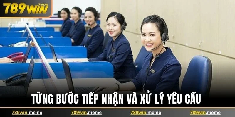 Từng bước tiếp nhận và xử lý yêu cầu