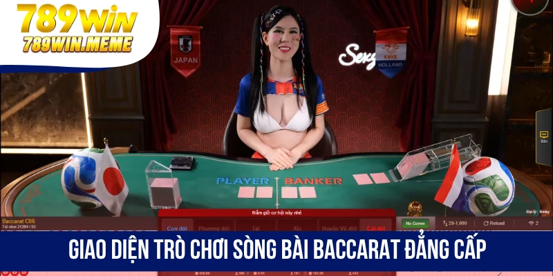 Giao diện trò chơi sòng bài Baccarat đẳng cấp